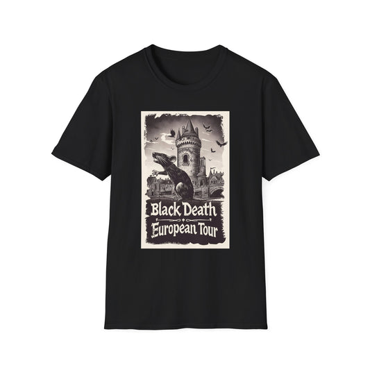 Black Death European Tour Tee – Vintage Horror Art - Yurei Works