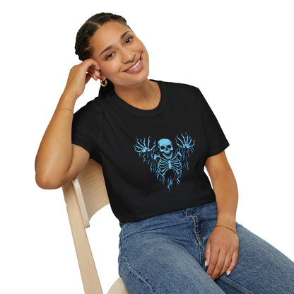 Electric Soul: Blue Lightning Skeleton Tee