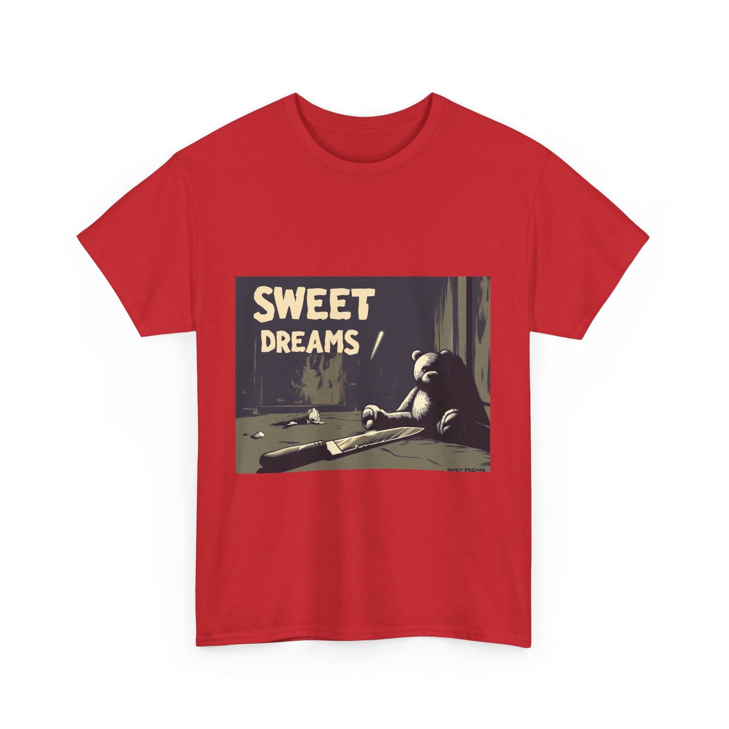 Sweet Dreams Teddy Bear Tee – Dark Vector Art - Yurei Works