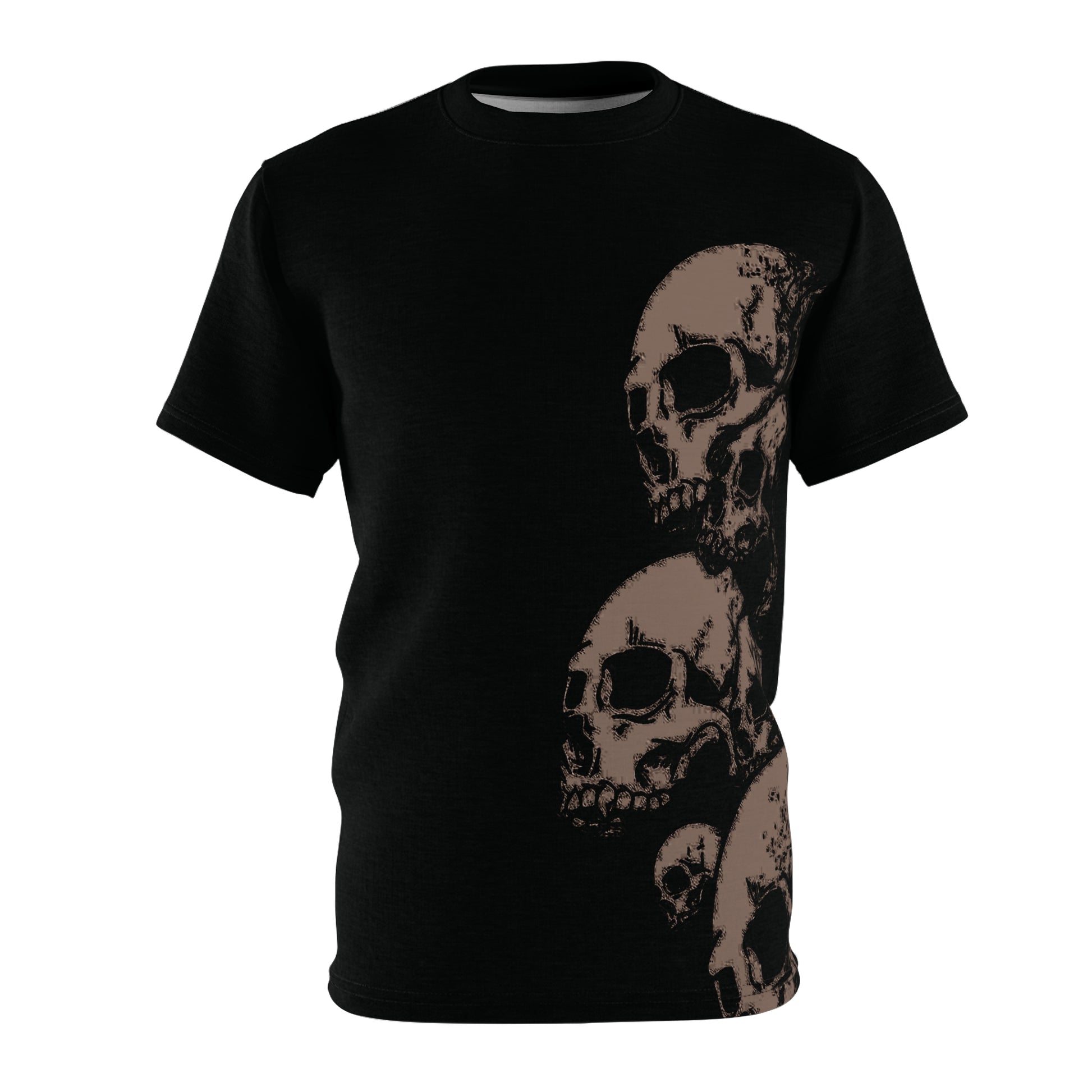 Three Skulls Gothic Tee – Dark Elegance - Yurei Works