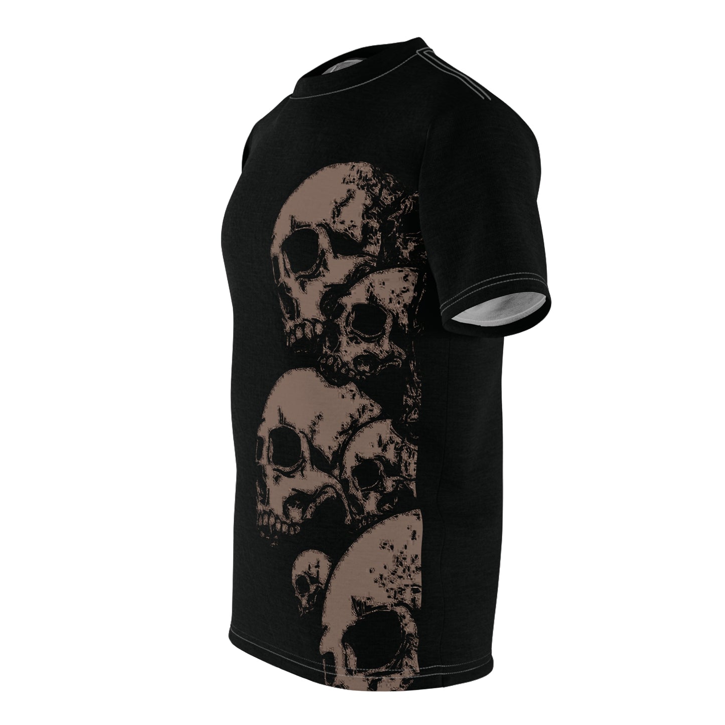 Three Skulls Gothic Tee – Dark Elegance - Yurei Works