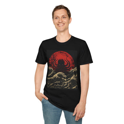 Vintage Japanese Cthulhu Tee – Dark Art Aesthetic - Yurei Works