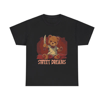 Sweet Dreams Teddy Bear Tee – Vintage Horror Style - Yurei Works