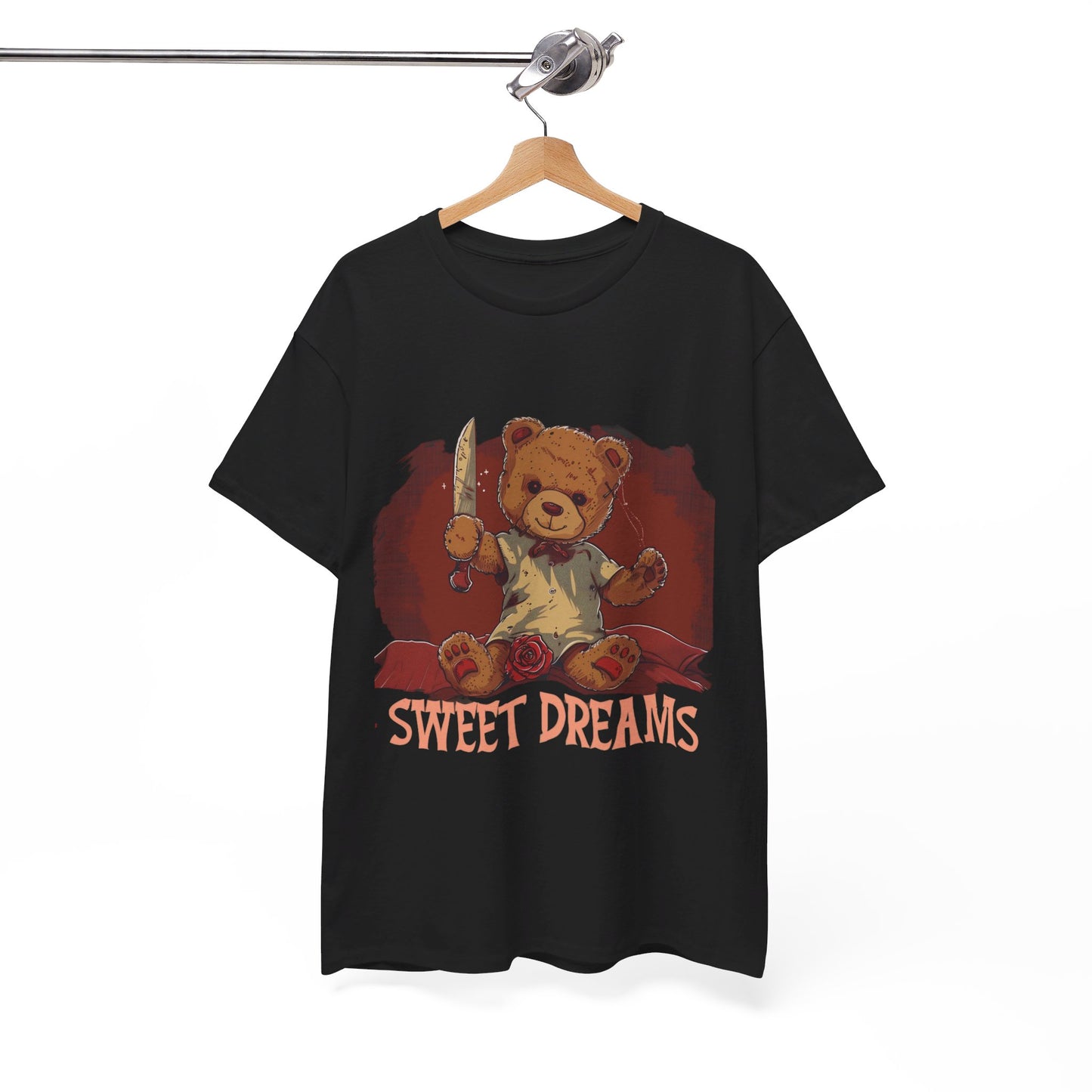 Sweet Dreams Teddy Bear Tee – Vintage Horror Style - Yurei Works