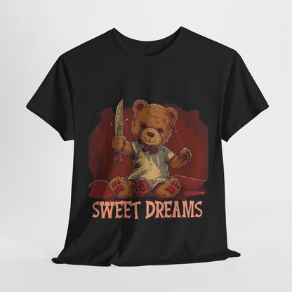 Sweet Dreams Teddy Bear Tee – Vintage Horror Style - Yurei Works