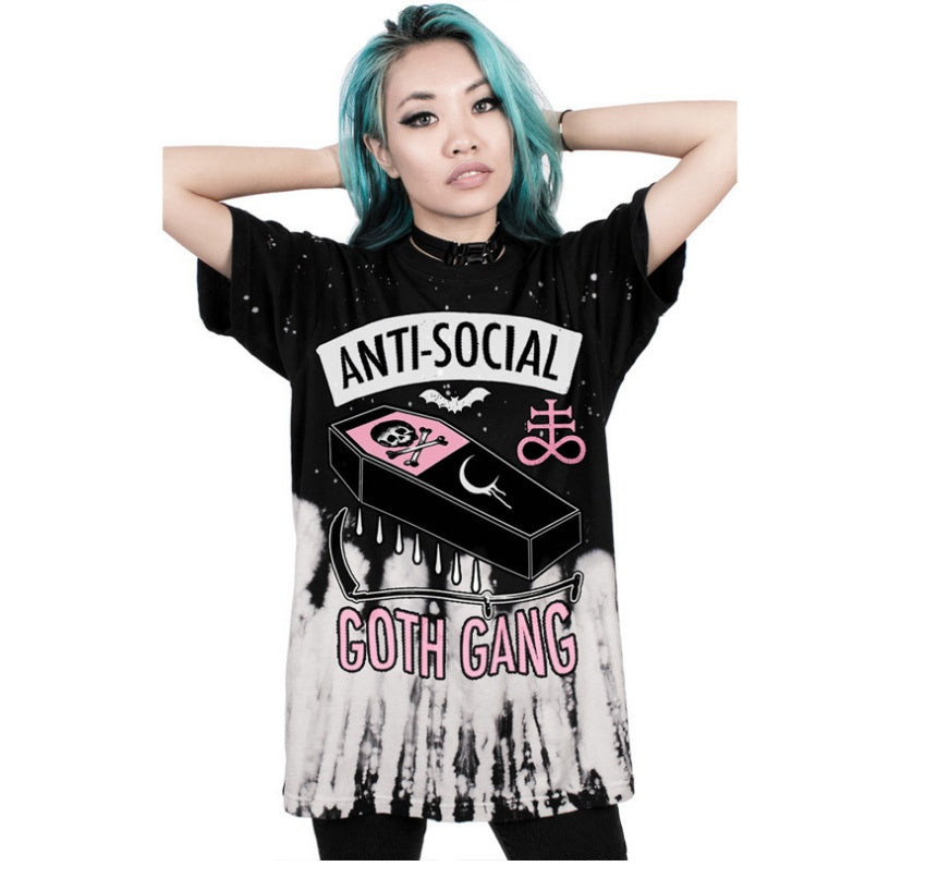 Anti-Social Goth Gang T-Shirt - Yurei Works