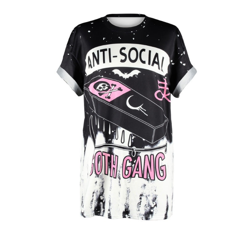 Anti-Social Goth Gang T-Shirt - Yurei Works