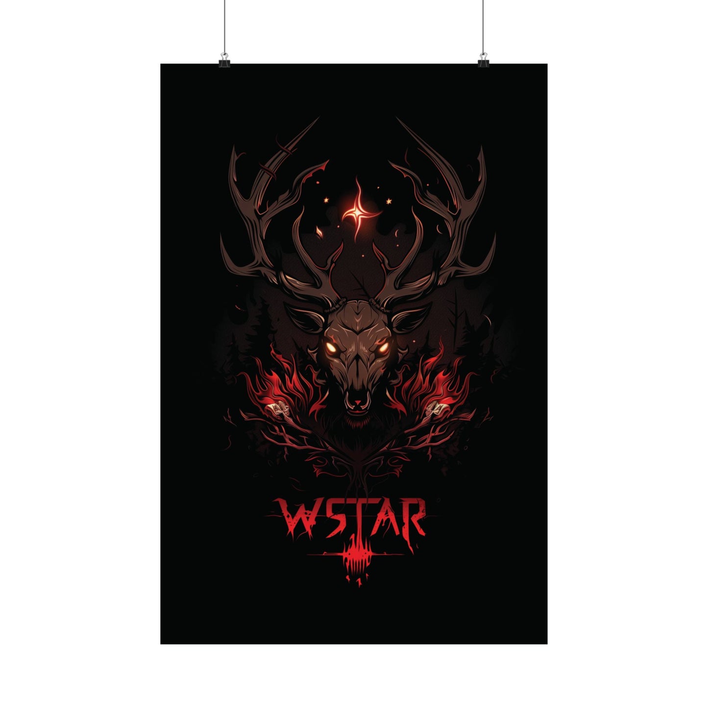 WSTAR Evil Deer Poster - Yurei Works