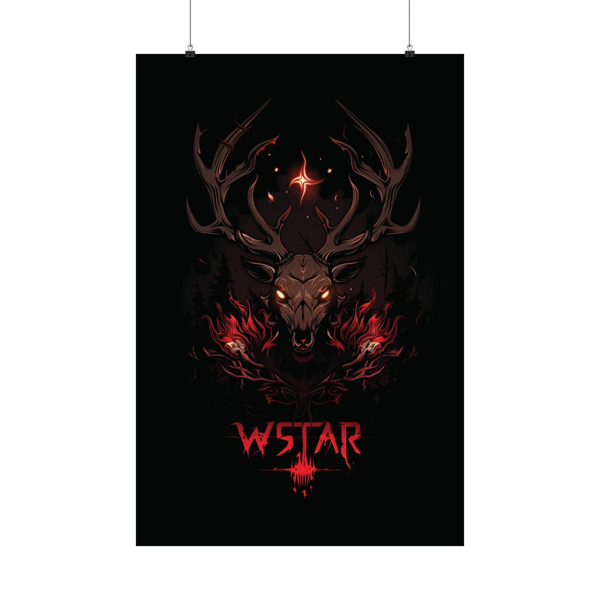 WSTAR Evil Deer Poster - Yurei Works