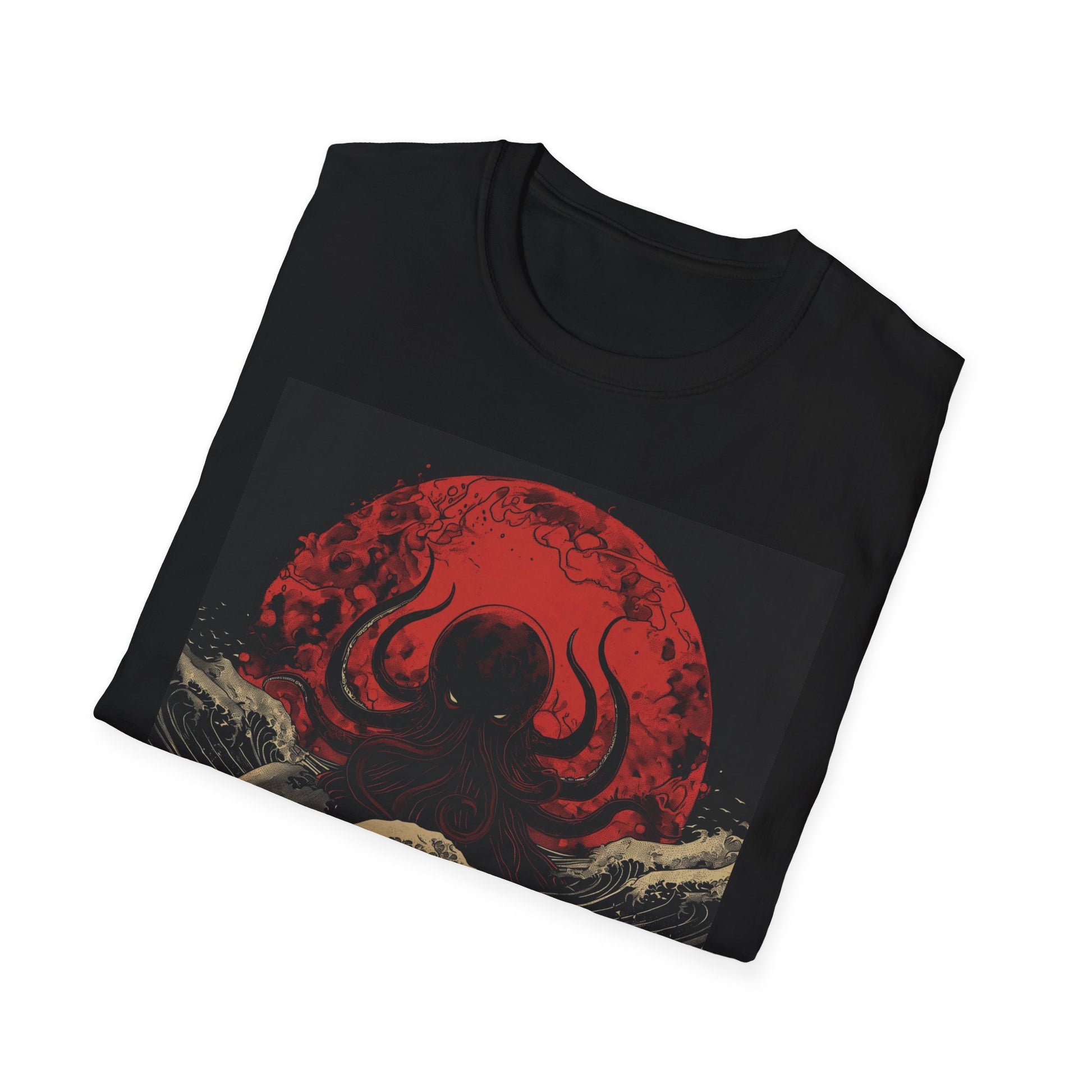 Vintage Japanese Cthulhu Tee – Dark Art Aesthetic - Yurei Works