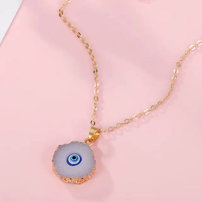 Vintage Evil Eye Pendant Necklace - Yurei Works