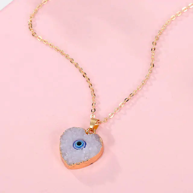 Vintage Evil Eye Pendant Necklace - Yurei Works