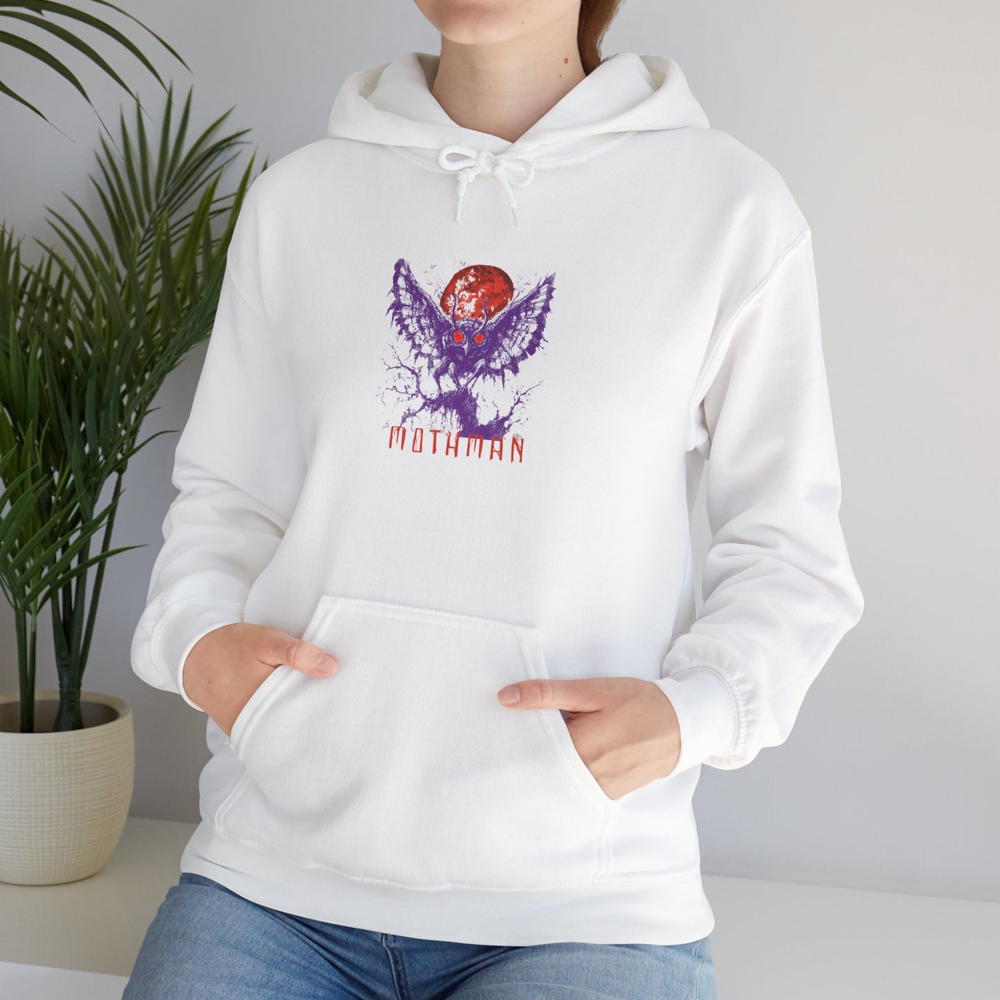 Enigmatic Mothman Hoodie - Yurei Works