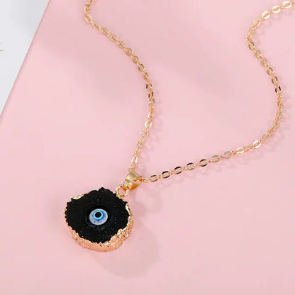 Vintage Evil Eye Pendant Necklace - Yurei Works