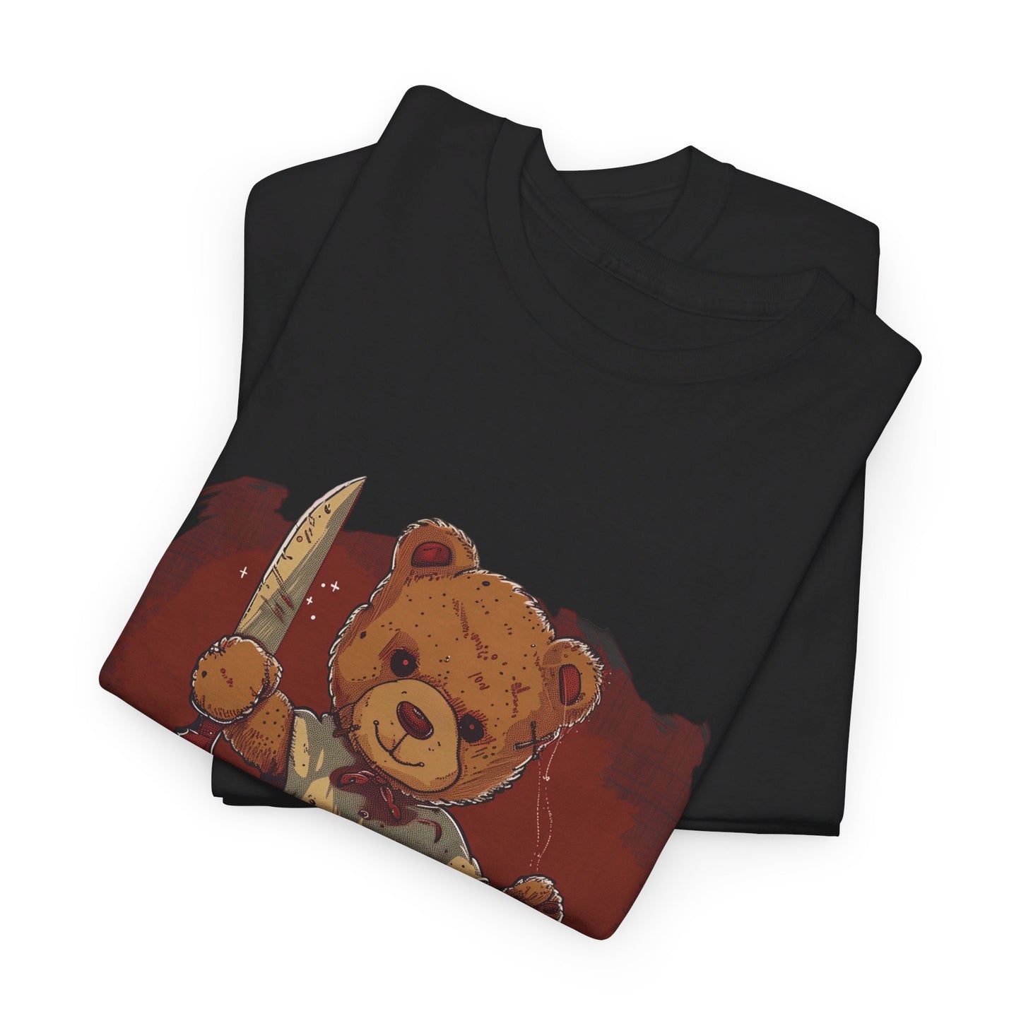 Sweet Dreams Teddy Bear Tee – Vintage Horror Style - Yurei Works