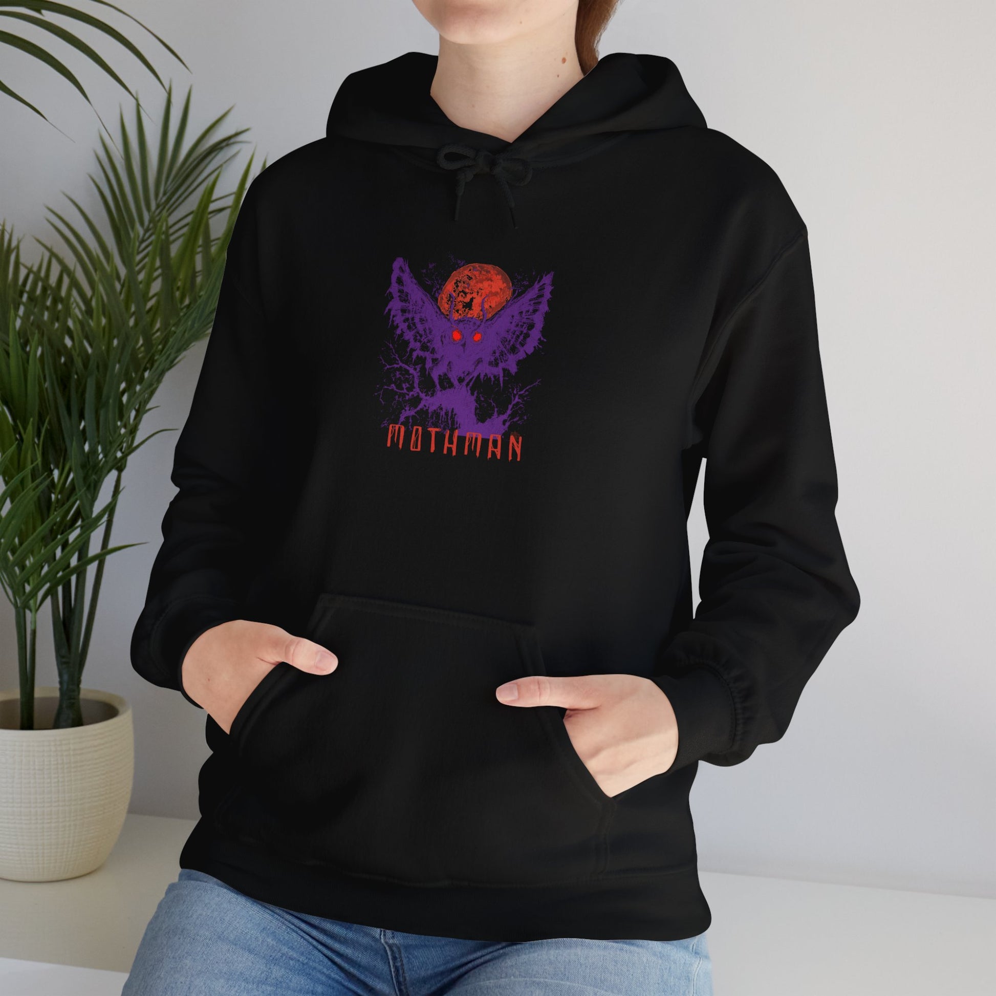 Enigmatic Mothman Hoodie - Yurei Works