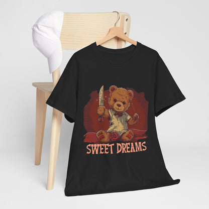 Sweet Dreams Teddy Bear Tee – Vintage Horror Style - Yurei Works