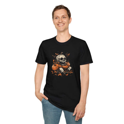 Autumn Harvest of Souls: Pumpkin & Skull Tee