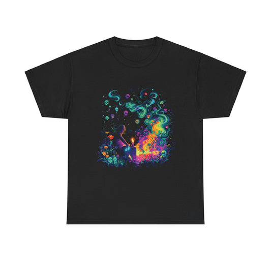 Spectral Flight: Neon Ghostly Adventure Tee