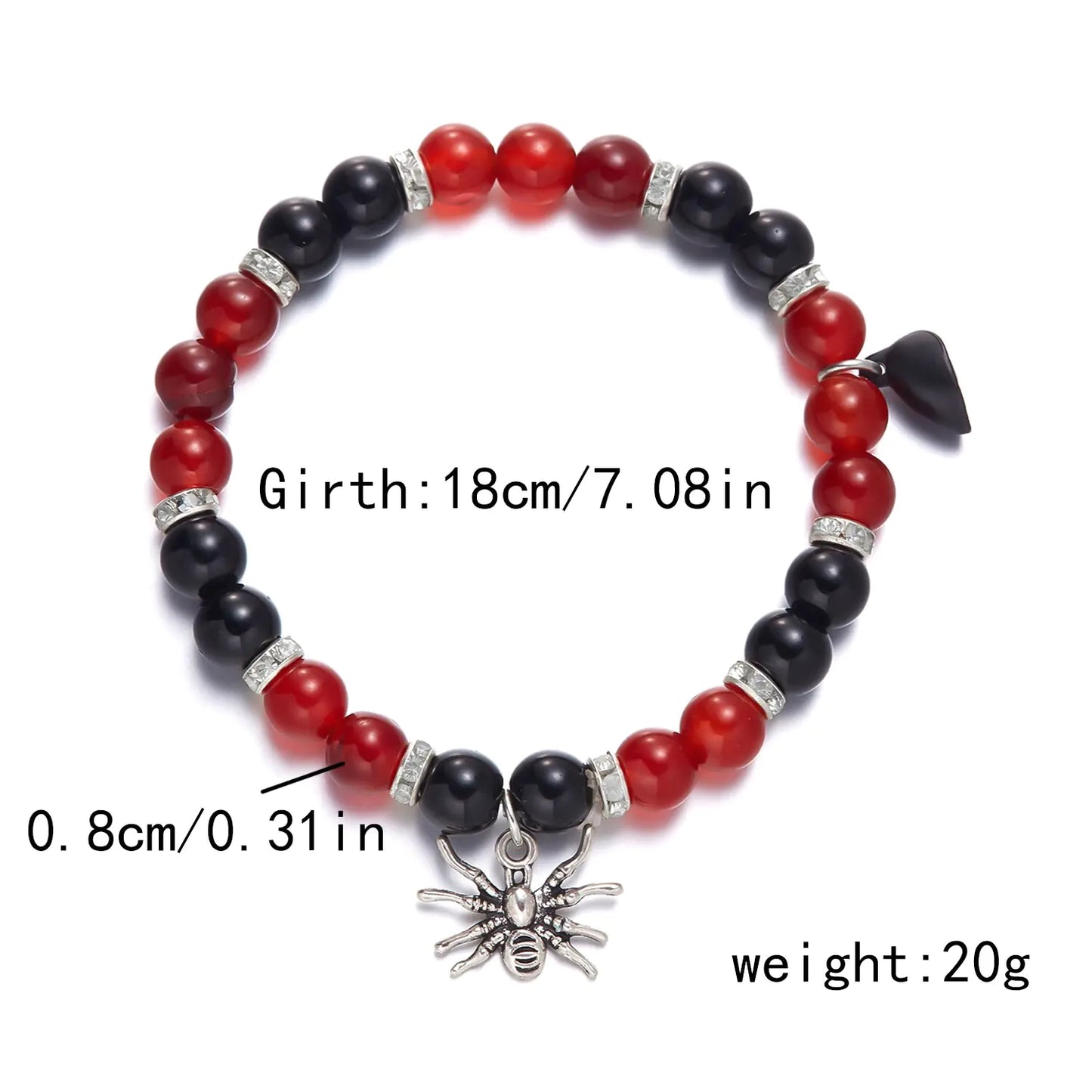 Gothic Spider Couple Bracelets - Yurei Works