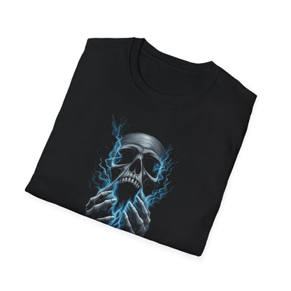 Flaming Skull: Dark Flame Mask Tee