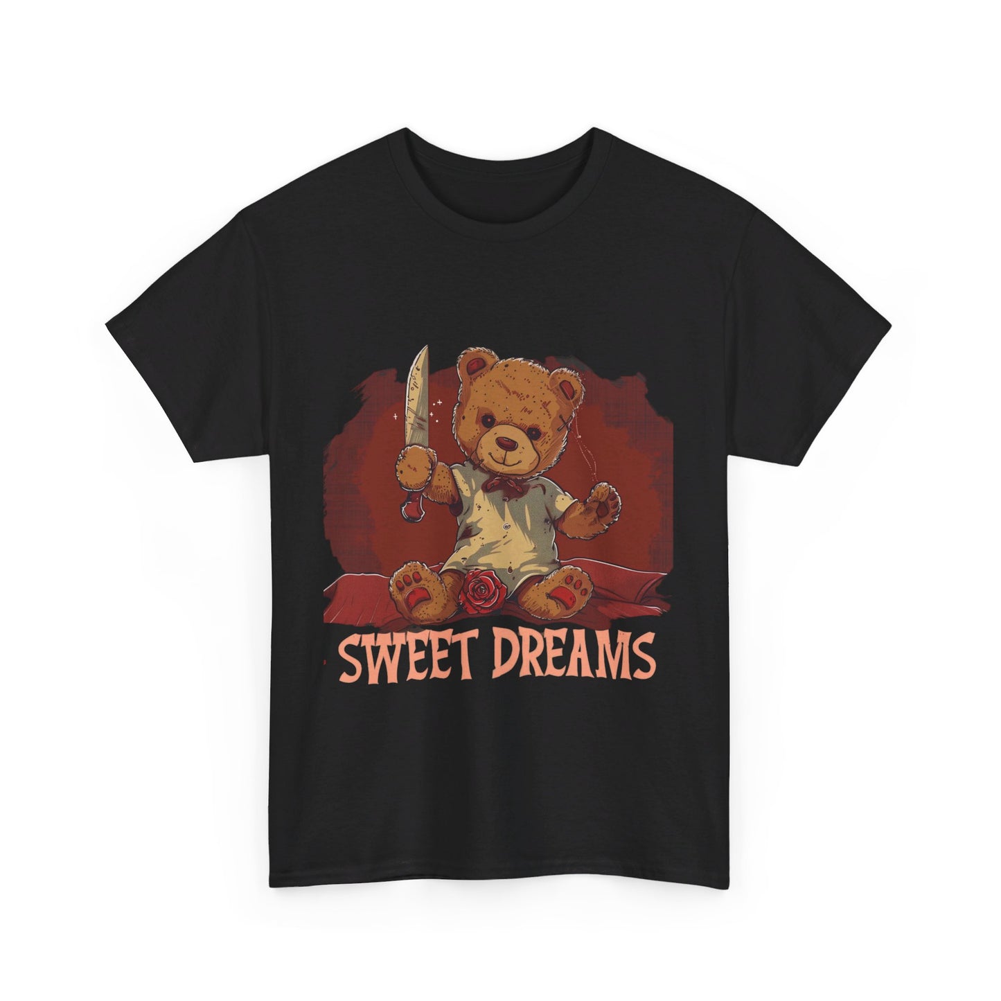 Sweet Dreams Teddy Bear Tee – Vintage Horror Style - Yurei Works