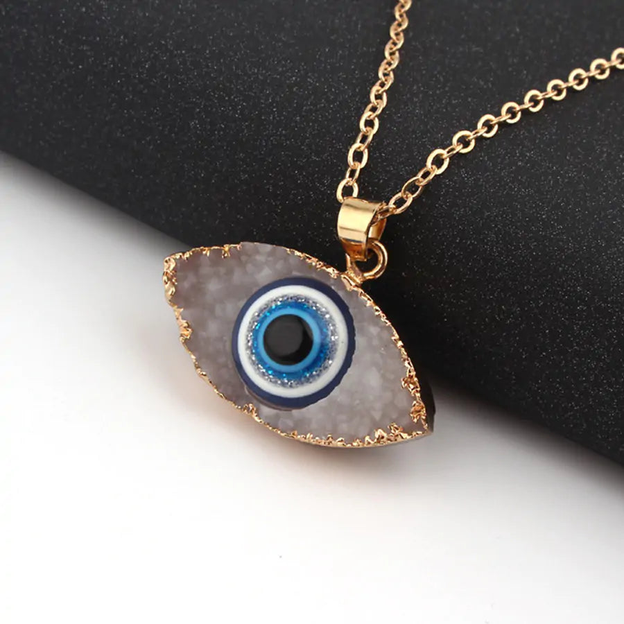 Vintage Evil Eye Pendant Necklace - Yurei Works