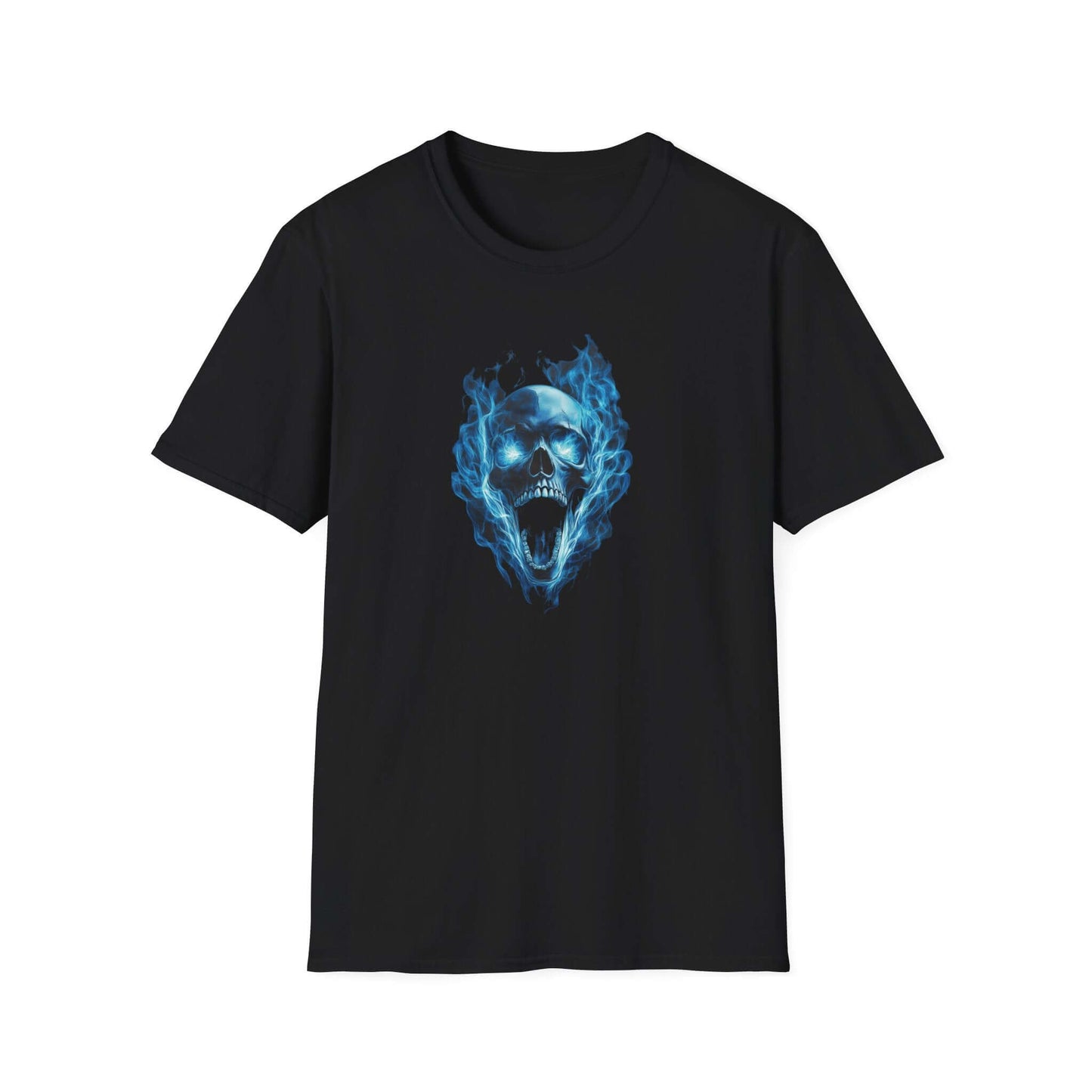 Blue Flame Skull: Inferno of the Undead Tee