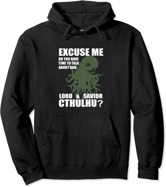 Cthulhu the Lord & Savior Funny Religion Parody Jehova Pullover Hoodie