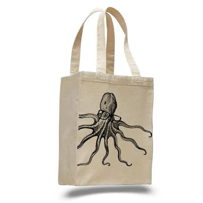 Octopus Natural Tote Bag - Yurei Works