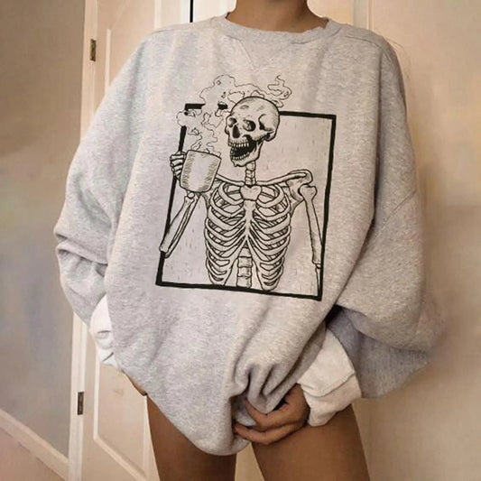 Halloween Print Sweatshirt - Yurei Works