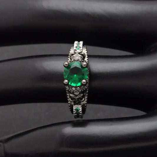 Ghost Evil Skull Skeleton Ring - Yurei Works