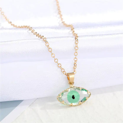 Vintage Evil Eye Pendant Necklace - Yurei Works