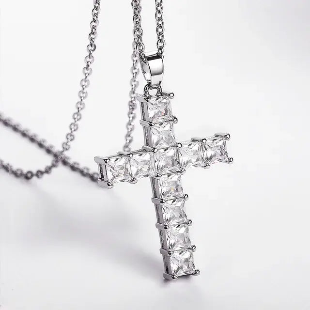 Goth Cross Pendant Necklace - Yurei Works