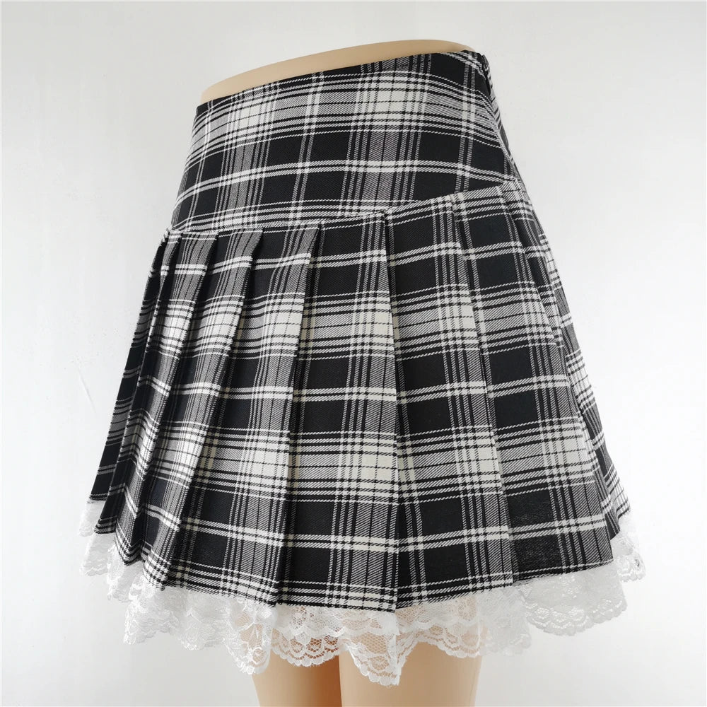 Punk Gothic Mini Skirt - Yurei Works