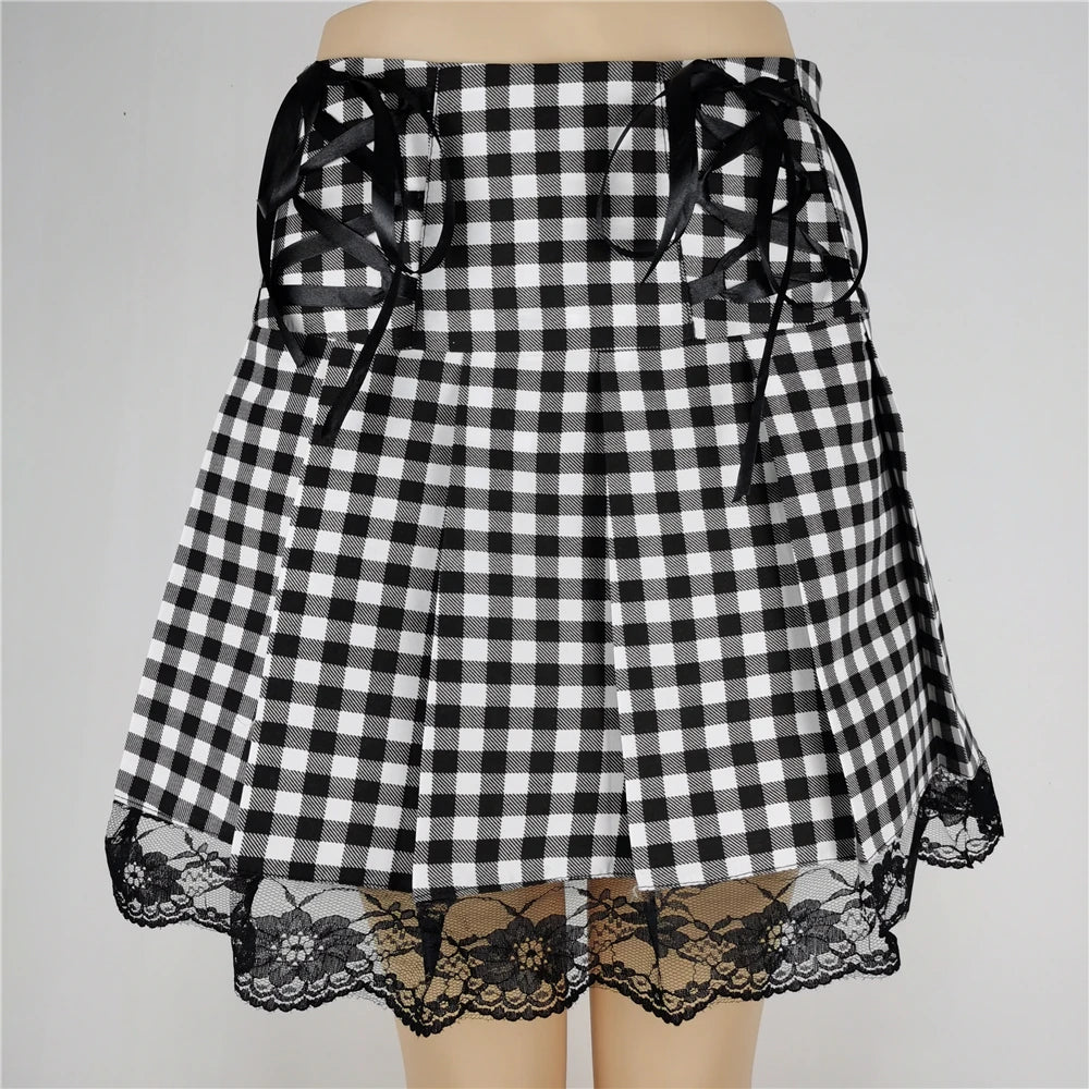 Punk Gothic Mini Skirt - Yurei Works