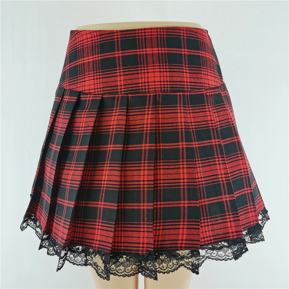 Punk Gothic Mini Skirt - Yurei Works