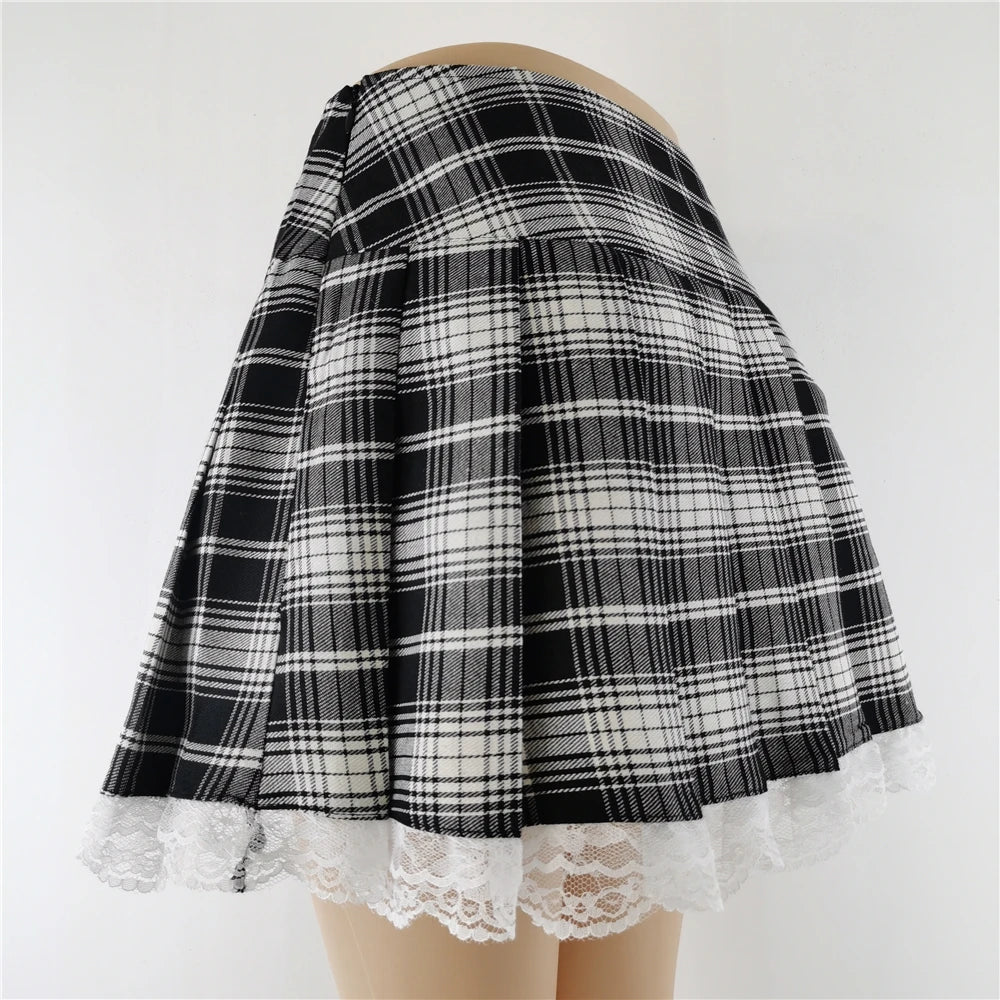 Punk Gothic Mini Skirt - Yurei Works