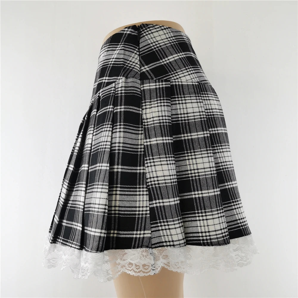 Punk Gothic Mini Skirt - Yurei Works