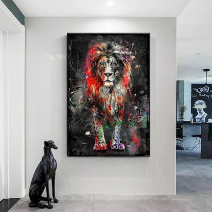 Colorful Lion poster - Yurei Works