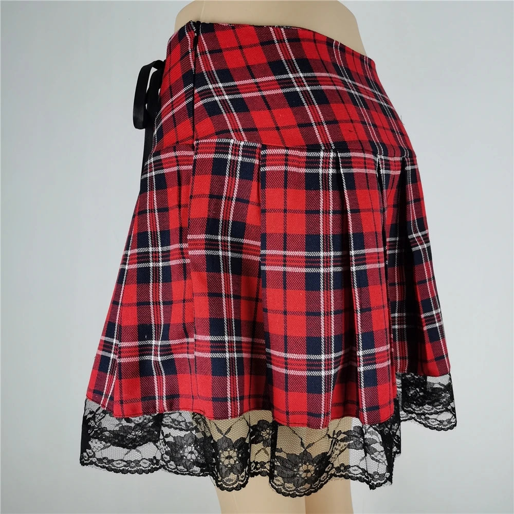 Punk Gothic Mini Skirt - Yurei Works