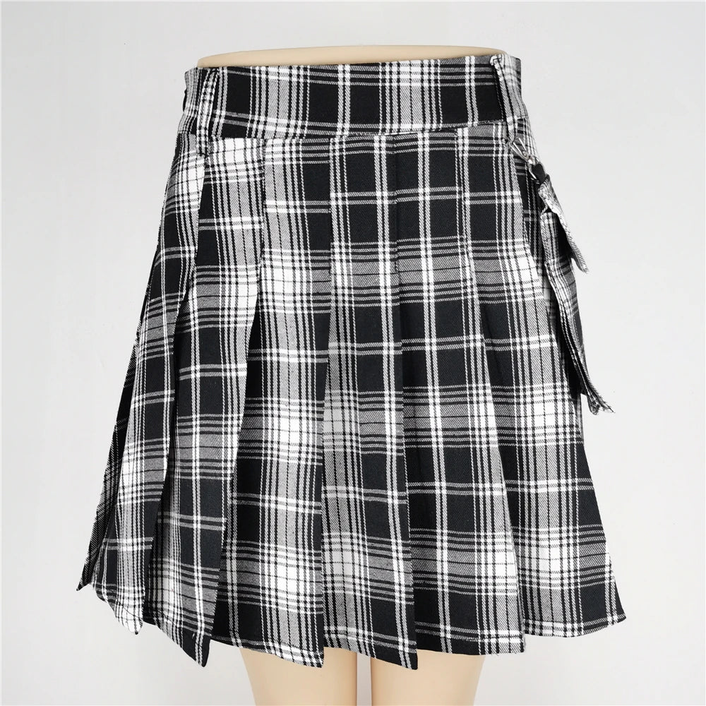 Punk Gothic Mini Skirt - Yurei Works