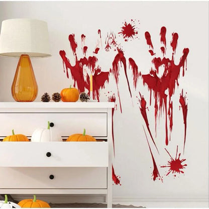 Horror Bloody Finger and Footprint  Wall Stickers - Yurei Works