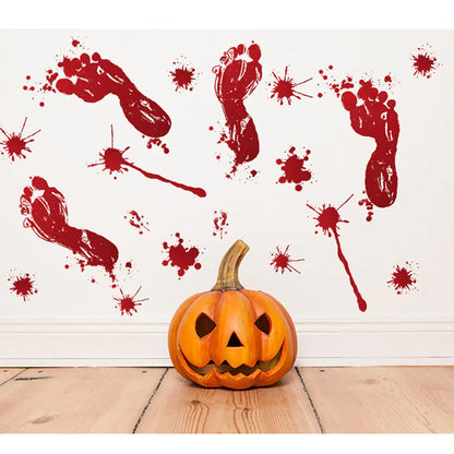 Horror Bloody Finger and Footprint  Wall Stickers - Yurei Works