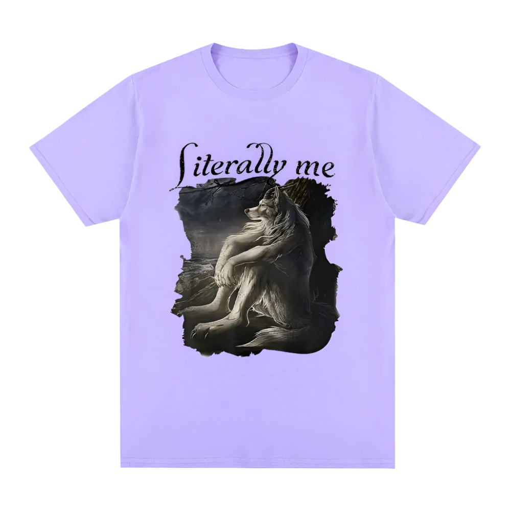 Purple Wolf Meme Tee 