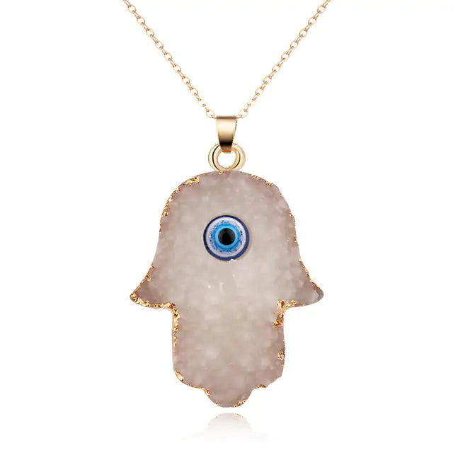 Vintage Evil Eye Pendant Necklace - Yurei Works