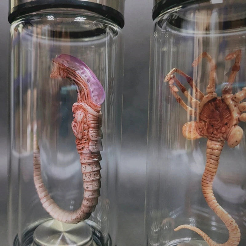 Alien Jar Xenomorph Specimen - Facehugger Embryo Glass Jar Movie Prop Replica - Yurei Works