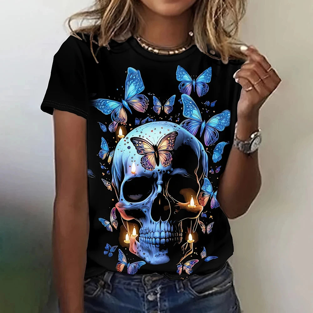 Vintage Skull Tee - Horror T Shirt