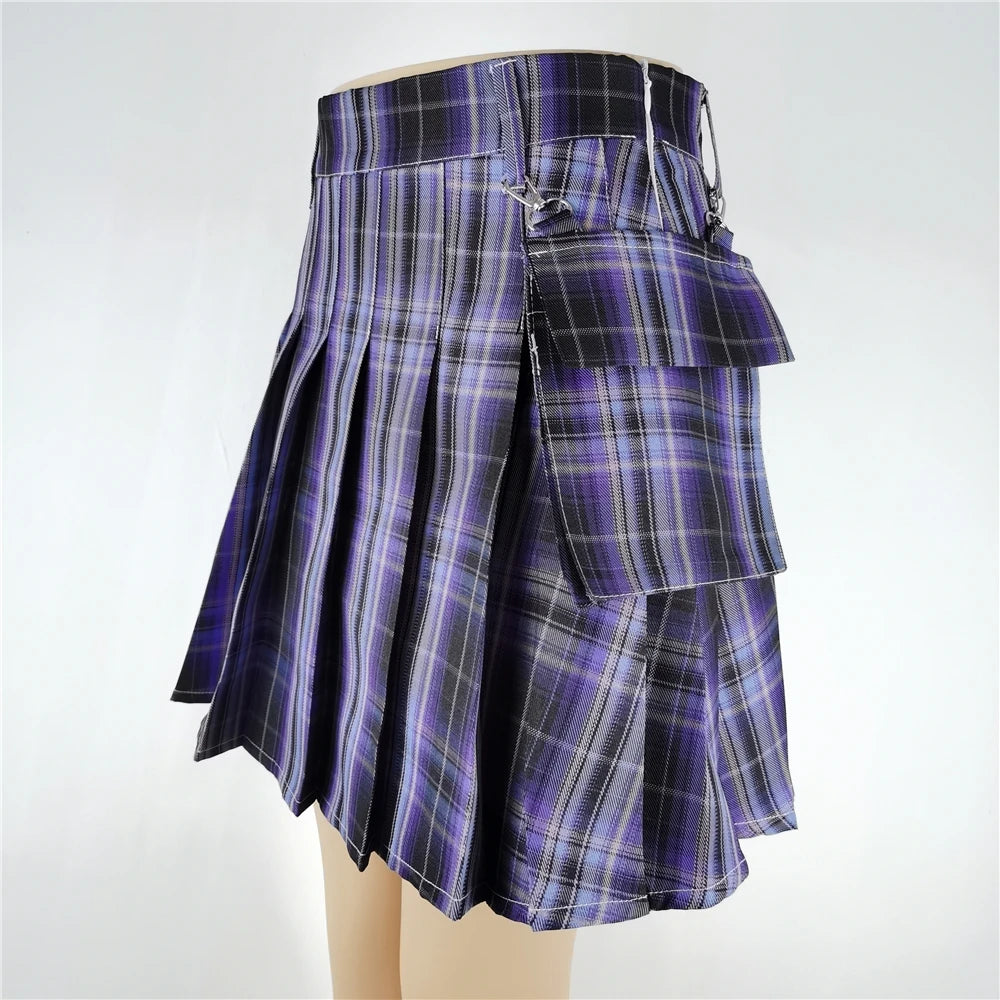 Punk Gothic Mini Skirt - Yurei Works