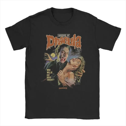 Classic Dracula 100% Cotton Horror Tee - Yurei Works